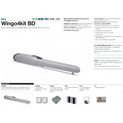 Kit d'automatisation pour portail WG4000 230V 220V 2mt... 2