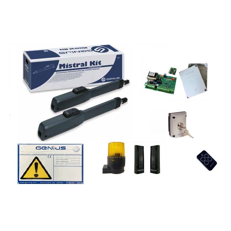 GENIUS Kit FAAC Swing Gate Automation MISTRAL 300 MONSON 51700781 230V