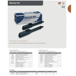 Kit GENIUS FAAC Automatización Puerta Batiente MISTRAL... 2