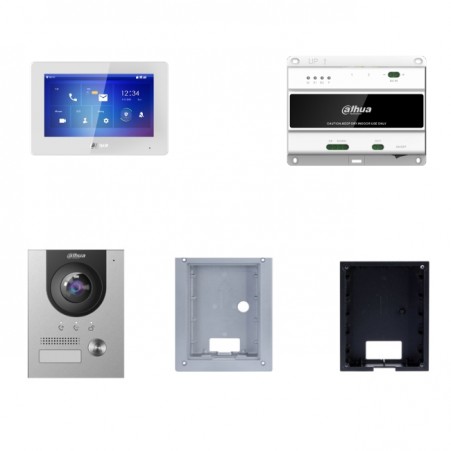 Kit d'interphone vidéo IP unifamilial à deux fils Dahua Ktd01F