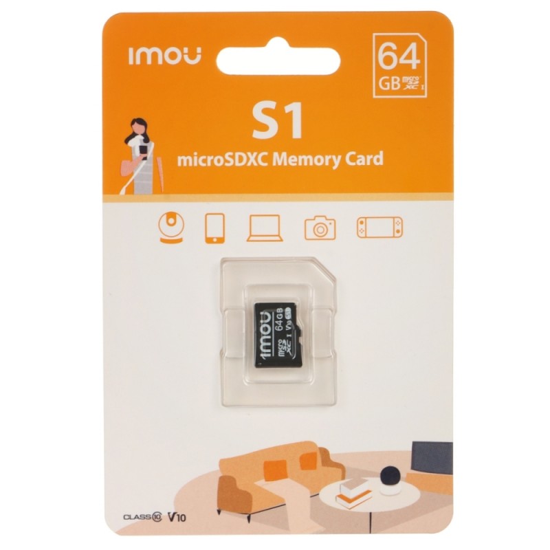 Memoria Memory Card Imou Sd Card 64Gb Classe 1...