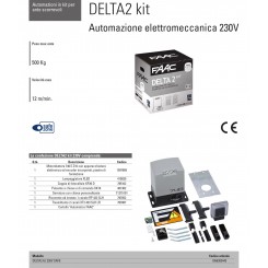 FAAC 740 DELTA 2 KIT 1056303445 Schiebetorautomatik 500... 2