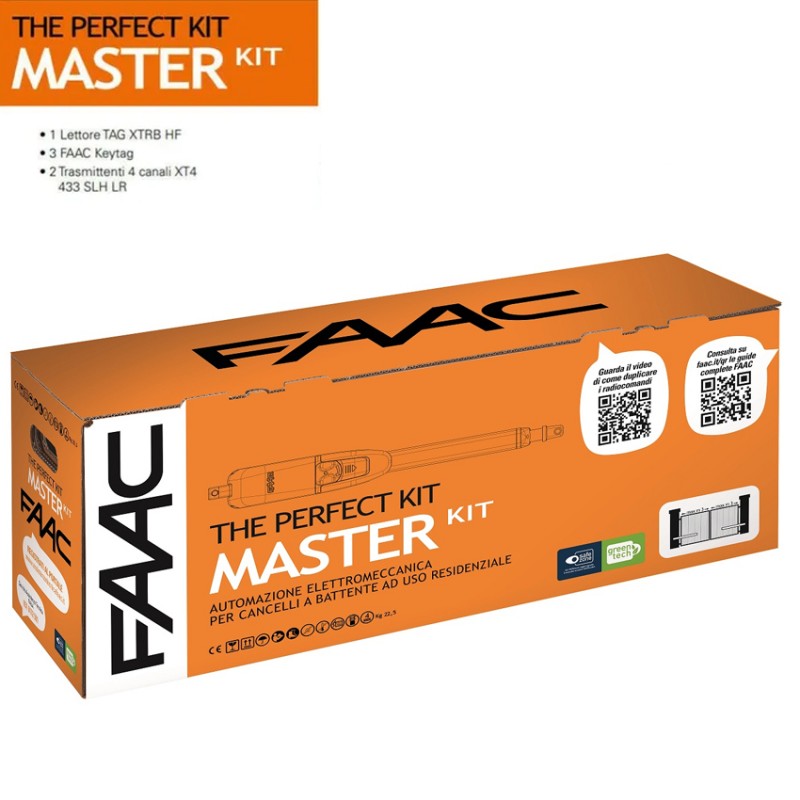 FAAC MASTER KIT 230V PERFECT Swing Gate Automation Kit 105910