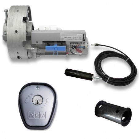 Motor Motorreductor Persiana Enrollador Garaje 170kg Con Selector de Llave