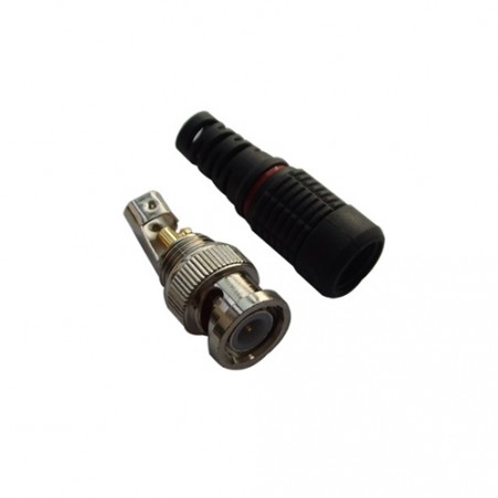 Connecteur BNC à vis mâle avec couvercle en plastique pour Rg59 Dahua Apbc13Pn