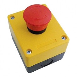 Panneau de boutons de bouton d'urgence avec champignon de...