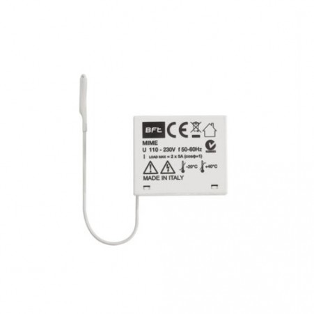 Receptor Bicanal 2 Canales De Interior 433 MHz BFT MIME AC D113824