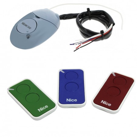 Kit-Set 3-teilig Inti 2 Kanäle mit 1 PC-Funkempfänger OX2 433 NICE INTIKIT