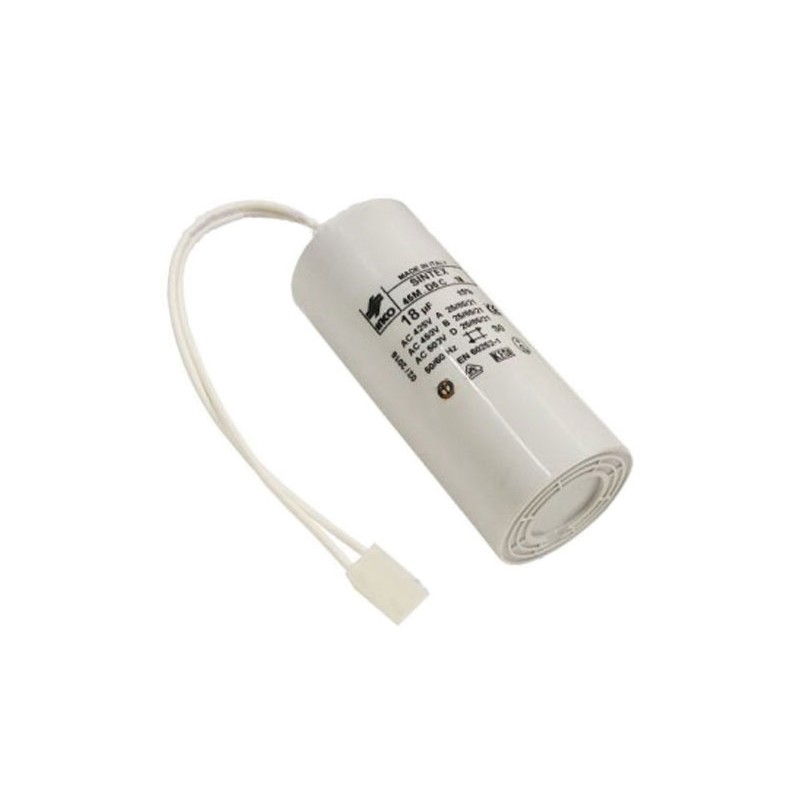 Condensador Pp 18Mf 450V Cable Unipolar 150Mm...