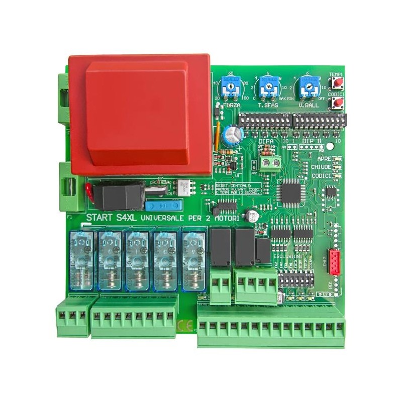 Tableau de commande central 230v pour portails battants NOLOGO START-S4XL