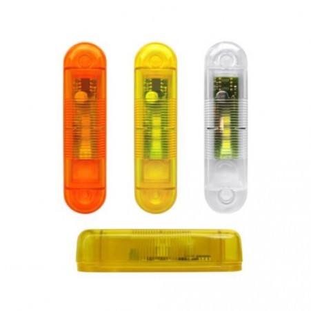 Lampeggiante Lampeggiatore Luminoso LED Parete Muro 12V - 24V NOLOGO FLASH-OUT