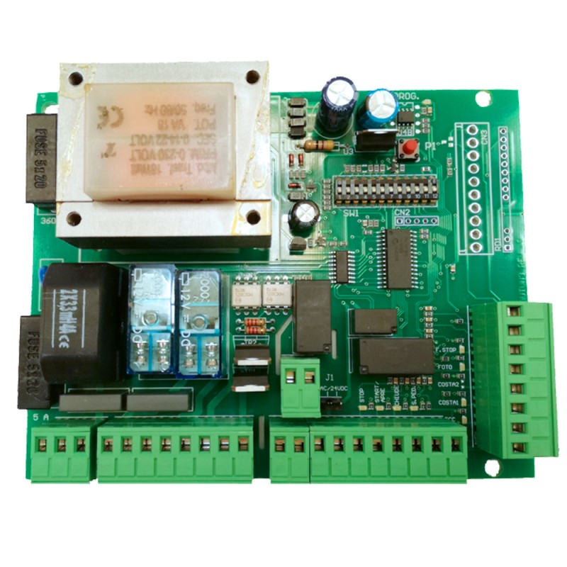 Panneau de commande central 230V universel pour 1 à 2 moteurs Lutec AUTUN3