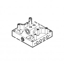 Verteilerflanschbaugruppe 750 Cbac Ersatz FAAC 63000613