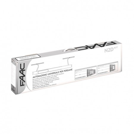 FAAC N2D Kit 105770 Automazione Universale Per Persiane 1/2 ante bianco RAL 9010