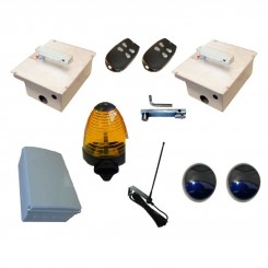 Kit pour portail battant avec ouverture à 180° LEB KU06IN