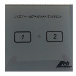 Panneau de boutons-poussoirs sans fil LEB PBS2 à code...
