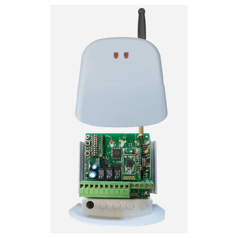 Receptor Receptor Universal 433,92 Mhz Para Externo Con Caja Antena LEB RKAU4